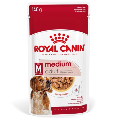 ROYAL CANIN SHN Medium Adult w sosie - mokra karma dla psa dorosłego - 10x140g