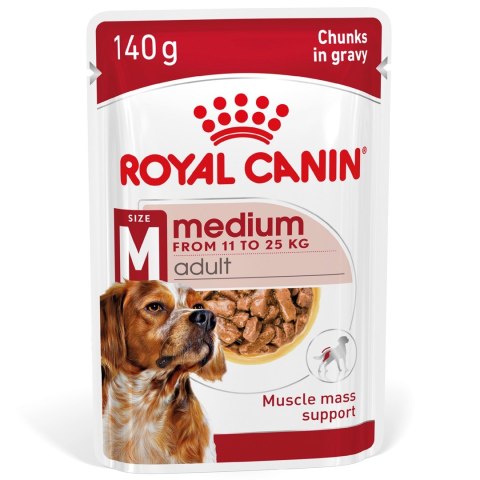 ROYAL CANIN SHN Medium Adult w sosie - mokra karma dla psa dorosłego - 10x140g