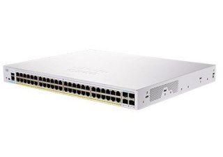 Cisco CBS350-48FP-4X-EU łącza sieciowe Zarządzany L2/L3 Gigabit Ethernet (10/100/1000) Srebrny