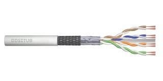 Kabel typu linka DIGITUS kat.6, SF/UTP, AWG 26/7,LSOH, 100m, szary, karton