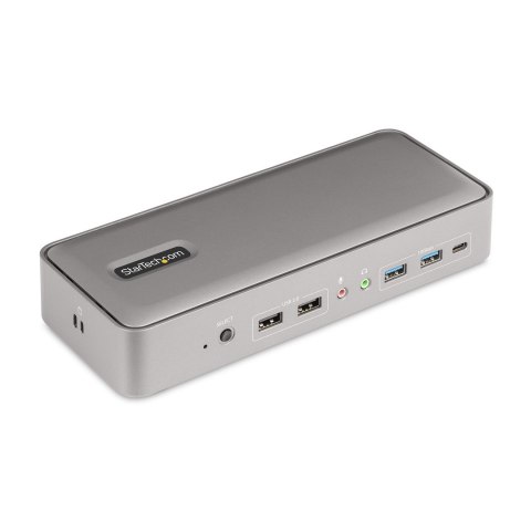 StarTech.com 129UE-USBC-KVM-DOCK przełącznik KVM Srebrny