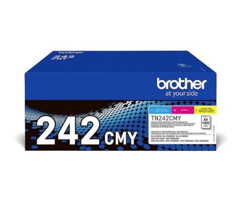 Brother TN-242CMY kaseta z tonerem 1 szt. Oryginalny Cyjan, Purpurowy, Żółty