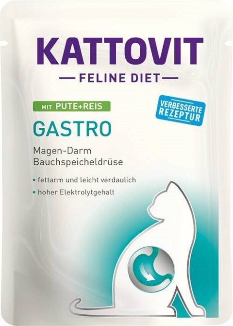 KATTOVIT GASTRO Zestaw na układ pokarmowy 12x85g dla kota