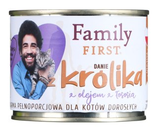 FAMILY FIRST Adult Danie z królikiem - mokra karma dla kota - 200g