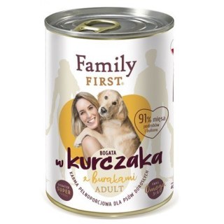 FamilyFirst Bogata w kurczaka+burak adult 400g