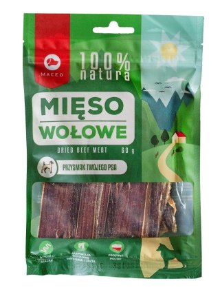 MACED 100% Natura mięso wołowe - przysmak dla psa - 60 g