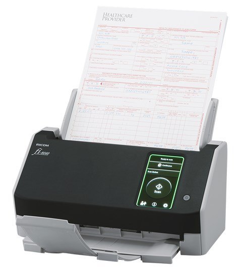 Ricoh fi-8040 ADF+Ręczny skaner pobierający 600 x 600 DPI A4 Czarny, Szary