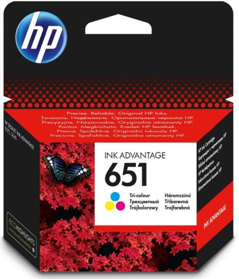 Wkład HP HP 651 Tricolor C2P11AE Wkład HP HP 651 Tricolor C2P11AE