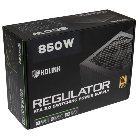 Zasilacz Kolink Regulator 80 PLUS Gold, ATX 3.0, PCIe 5.0, modułowy - 850 W