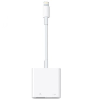 Adapter APPLE MX5J3ZM/A Lightning - Lightning + USB typ A