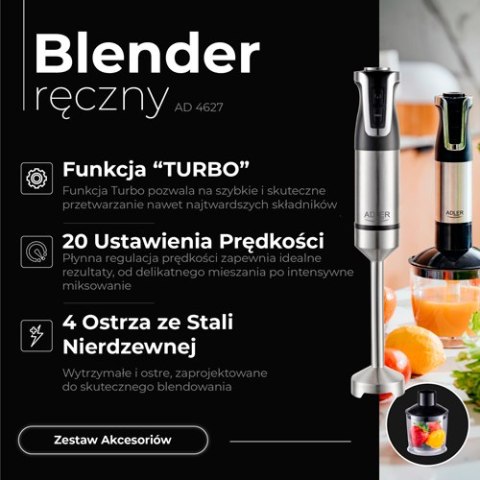 Blender ręczny - zestaw - 1800W