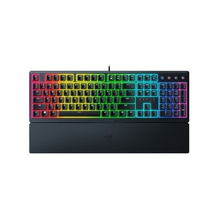 Klawiatura Razer Gaming Keyboard Ornata V3 RGB LED light, RU, Przewodowa, Czarny, Razer Mecha-Membrane, Klawiatura numeryczna