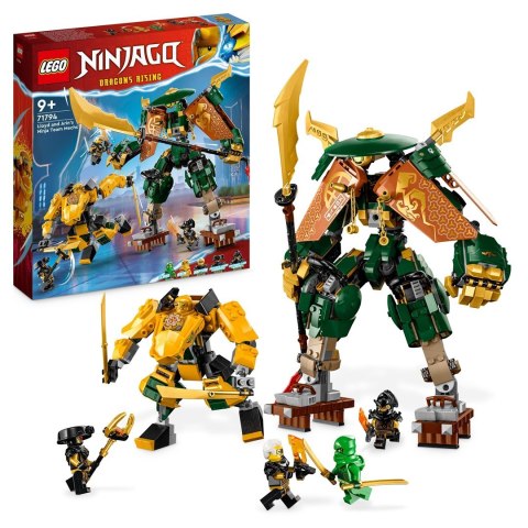 LEGO NINJAGO 71794 DRUŻYNA MECHÓW NINJA LLOYDA I ARINA