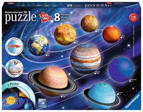 Ravensburger 00.011.668 Puzzle 3D 540 szt. Przestrzeń kosmiczna