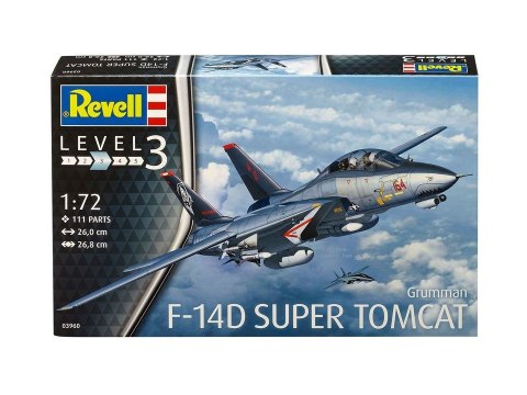 Revell Grumman F-14D Super Tomcat Model samolotu stałopłatowego Zestaw montażowy 1:72