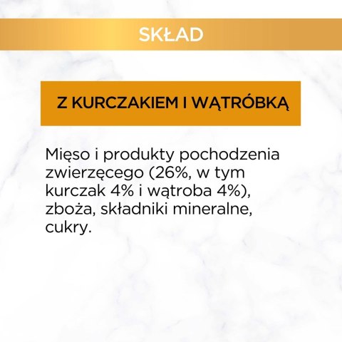 GOURMET GOLD Kurczak i wątróbka w sosie 85g