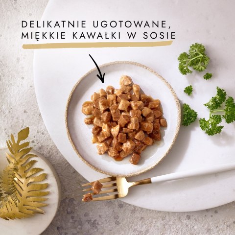 GOURMET GOLD Łosoś i kurczak w sosie 85g