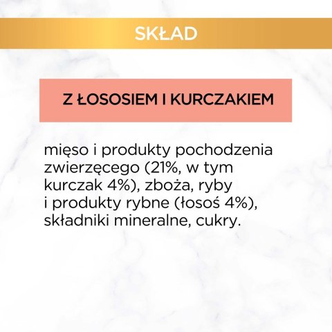 GOURMET GOLD Łosoś i kurczak w sosie 85g