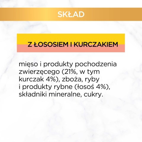 GOURMET GOLD Łosoś i kurczak w sosie 85g