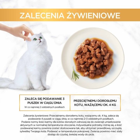 GOURMET GOLD Wołowina z kurczakiem mix kawałków na parze i w sosie 85g