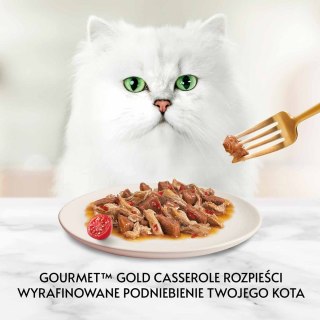 GOURMET GOLD Wołowina z kurczakiem w sosie pomidorowym 85g