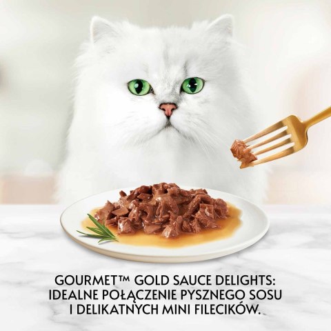 Gourmet Gold Sauce Delight mokra karma dla kota z wołowiną 85g