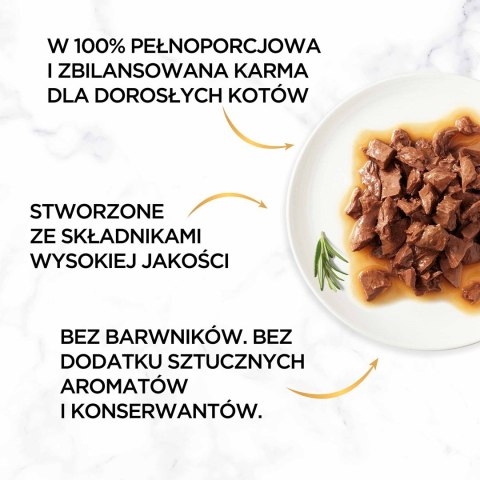 Gourmet Gold Sauce Delight mokra karma dla kota z wołowiną 85g