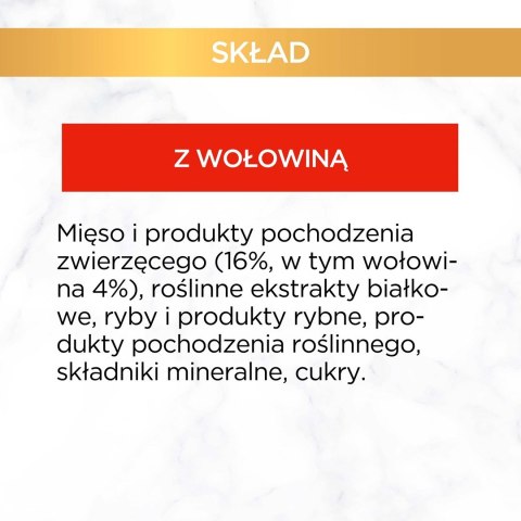 Gourmet Gold Sauce Delight mokra karma dla kota z wołowiną 85g