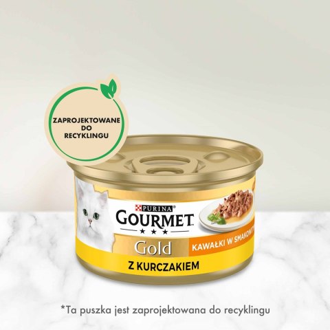 Gourmet Gold Sauce Delights mokra karma dla kota z kurczakiem 85g