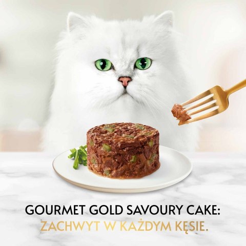 Gourmet Gold Savoury Cake mokra karma dla kota z jagnięcina i zieloną fasolą 85g