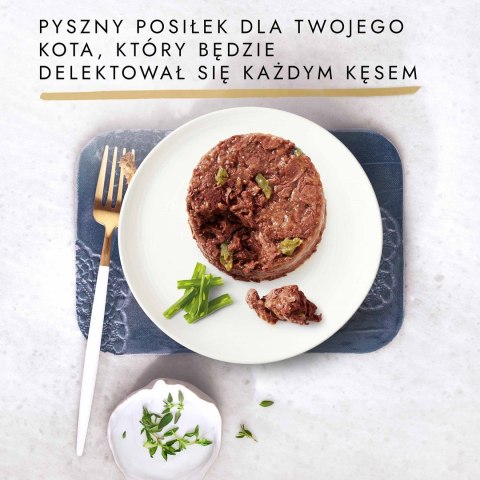 Gourmet Gold Savoury Cake mokra karma dla kota z jagnięcina i zieloną fasolą 85g