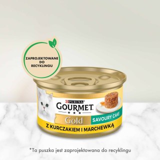 Gourmet Gold Savoury Cake mokra karma dla kota z kurczakiem i marchewką 85g