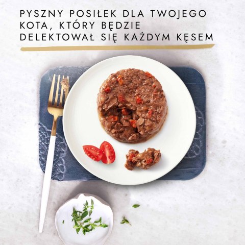 Gourmet Gold Savoury Cake mokra karma dla kota z wołowiną i pomidorami 85g