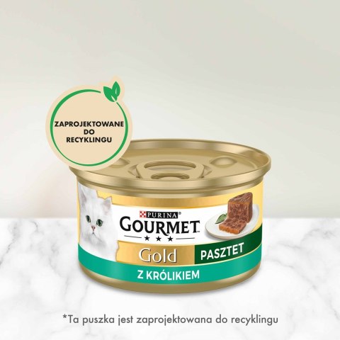 Gourmet Gold mokra karma dla kota z królikiem 85g