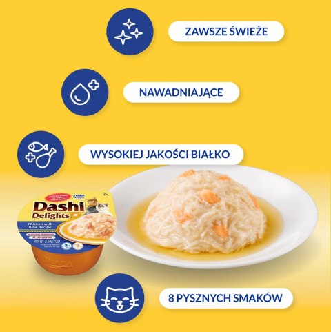 INABA Dashi Delights Kurczak Tuńczyk - Przysmak dla kotów - 70g