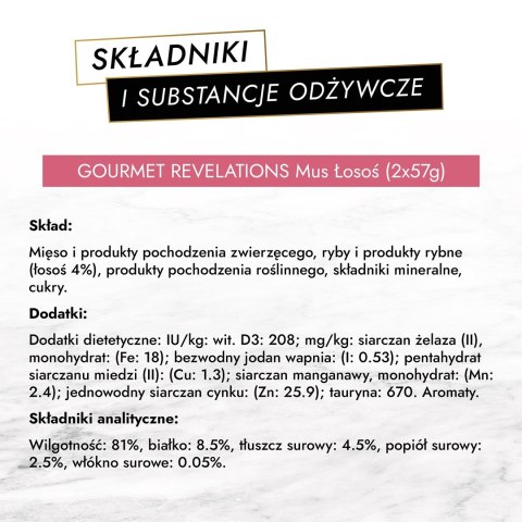 Karma Gourmet Revelations Mus Łosoś 2x57g