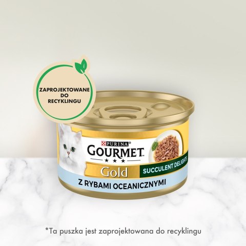 Purina GOURMET GOLD Succulent Ryba Oceaniczna 85g