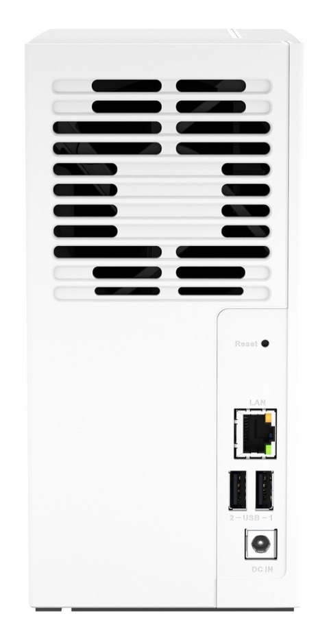 Qnap TS-233, Tower, 2 x 2.5"/3.5" SATA, ARM 2.0GHz Quad core, 2GB, 1 x 1GbE, External adapter (PSU)