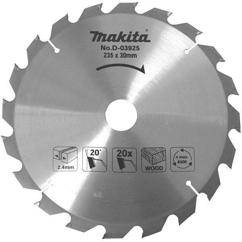 Makita D-03931 ostrze do piły tarczowej 23,5 cm 1 szt.