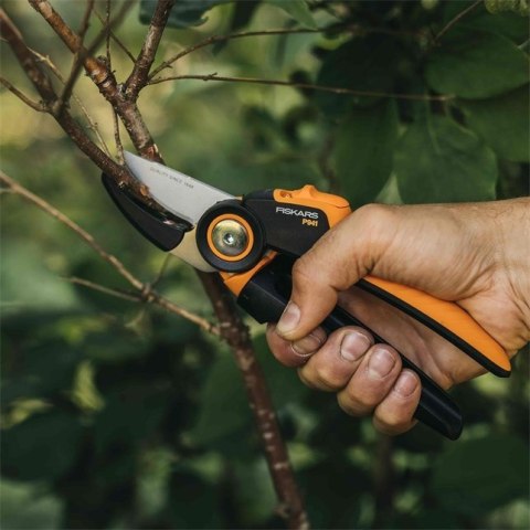 Fiskars X-Series P941 Nożyce ogrodowe Kowadło Czarny, Pomarańczowy