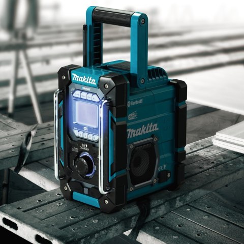 Makita DMR301 radio Przenośny Cyfrowy Czarny, Morski