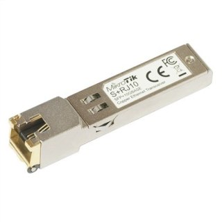 MikroTik S+RJ10 SFP+ Copper RJ-45 10/100/1000/10000 Mbit/s Maximum transfer distance 200 m COMPATIBLE ONLY WITH ACTIVE COOLING S