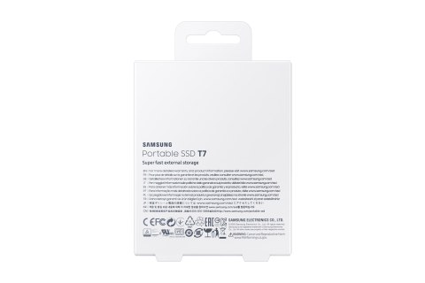 Dysk zewnętrzny SSD Samsung T7 (1TB; USB 3.2; szary; MU-PC1T0T/WW)