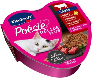 VITAKRAFT Poesie delice PLUS wołowina - Przysmak dla kota - 85g