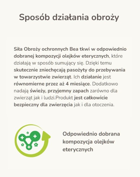 Beaphar Obroża pchły kleszcze Odblaskowa 65cm Pies