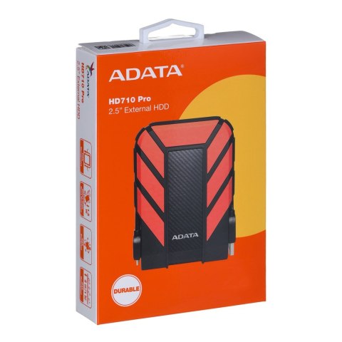 Dysk zewnętrzny HDD ADATA HD710 AHD710P-1TU31-CRD (1 TB; 2.5"; USB 3.1; 8 MB; kolor czerwony)