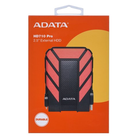 Dysk zewnętrzny HDD ADATA HD710 AHD710P-1TU31-CRD (1 TB; 2.5"; USB 3.1; 8 MB; kolor czerwony)