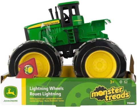 TOMY John Deere traktor Monster świecące opony 46434