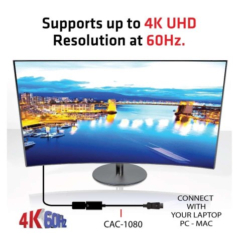 Club3D Adapter DisplayPort > HDMI 2.0b HDR 4K60Hz aktiv sprzedaż detaliczna