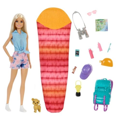 Barbie Kemping Malibu Lalka + akcesoria HDF73 p.4 MATTEL